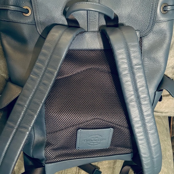 Coach Blue Leather Backpack with Vintage Design - Picture 6 of 6